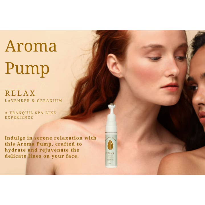 Kropsmassageolie, Relax 10ml x6-pakke, aromapumpe for engroshandel hos Sukha Oils Ltd