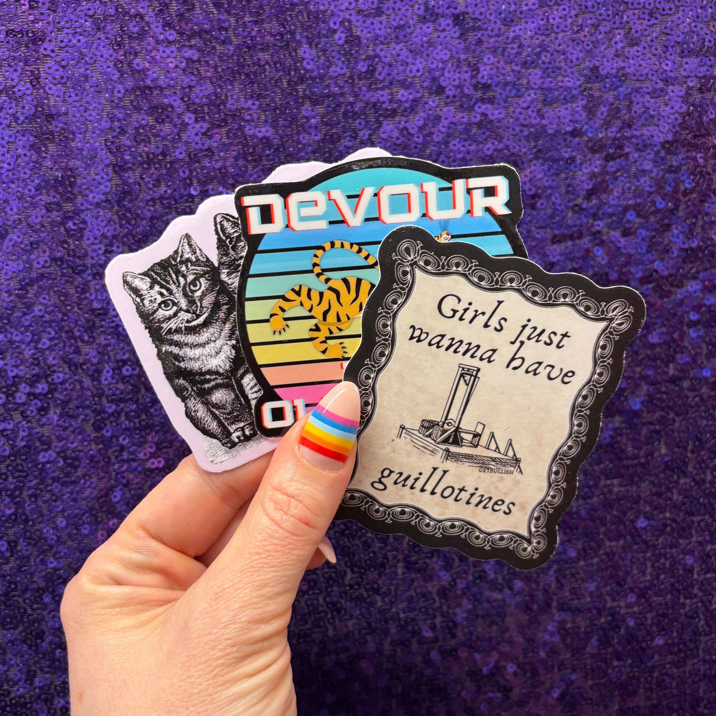 GetBullish - Wholesale Sticker - Fuck Trump Vintage Cats Sticker | Vinyl Die Cut Decal4