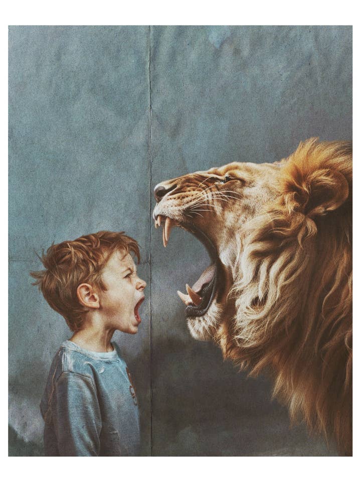 "Fighter" door Cult Class - 8,5x11" Fijnkunst Print voor wholesale door Cult Class