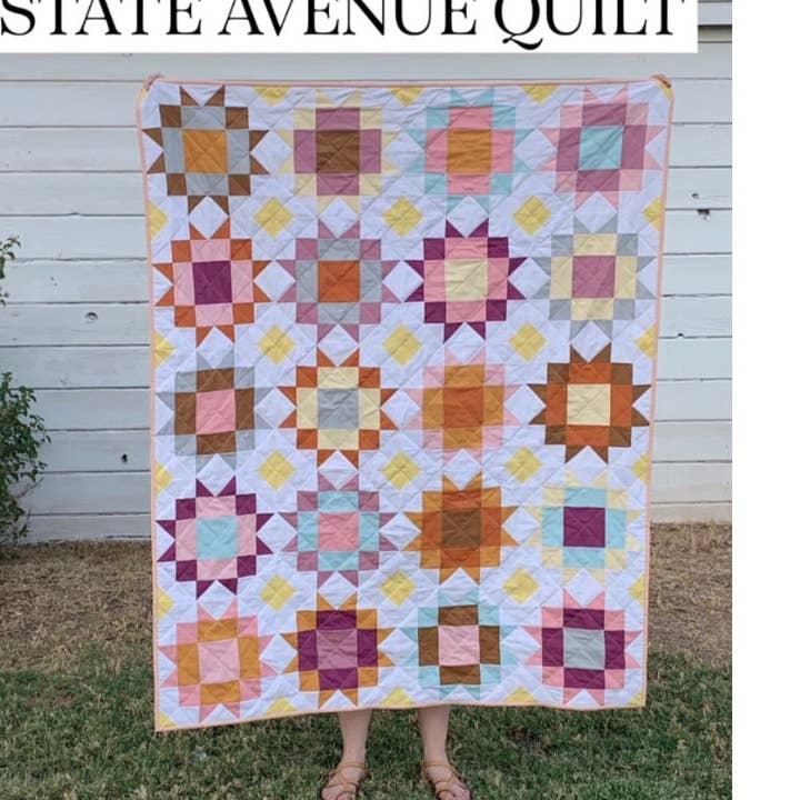 Nollie Bean - Wholesale Craft Sewing Kit - State Avenue Quilt Pattern (Printed)0
