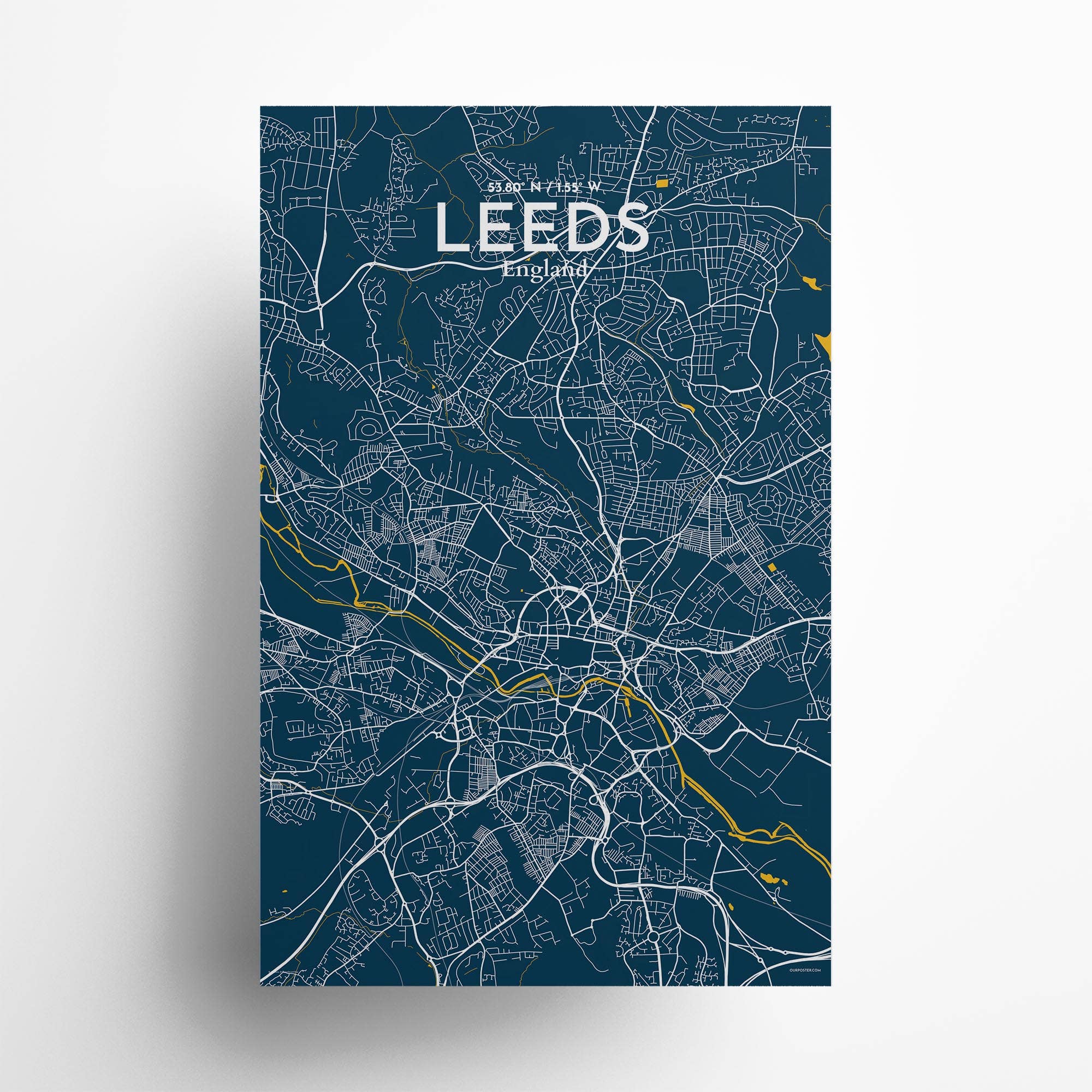 OurPoster.com – wholesale Poster – Leeds karta affisch144