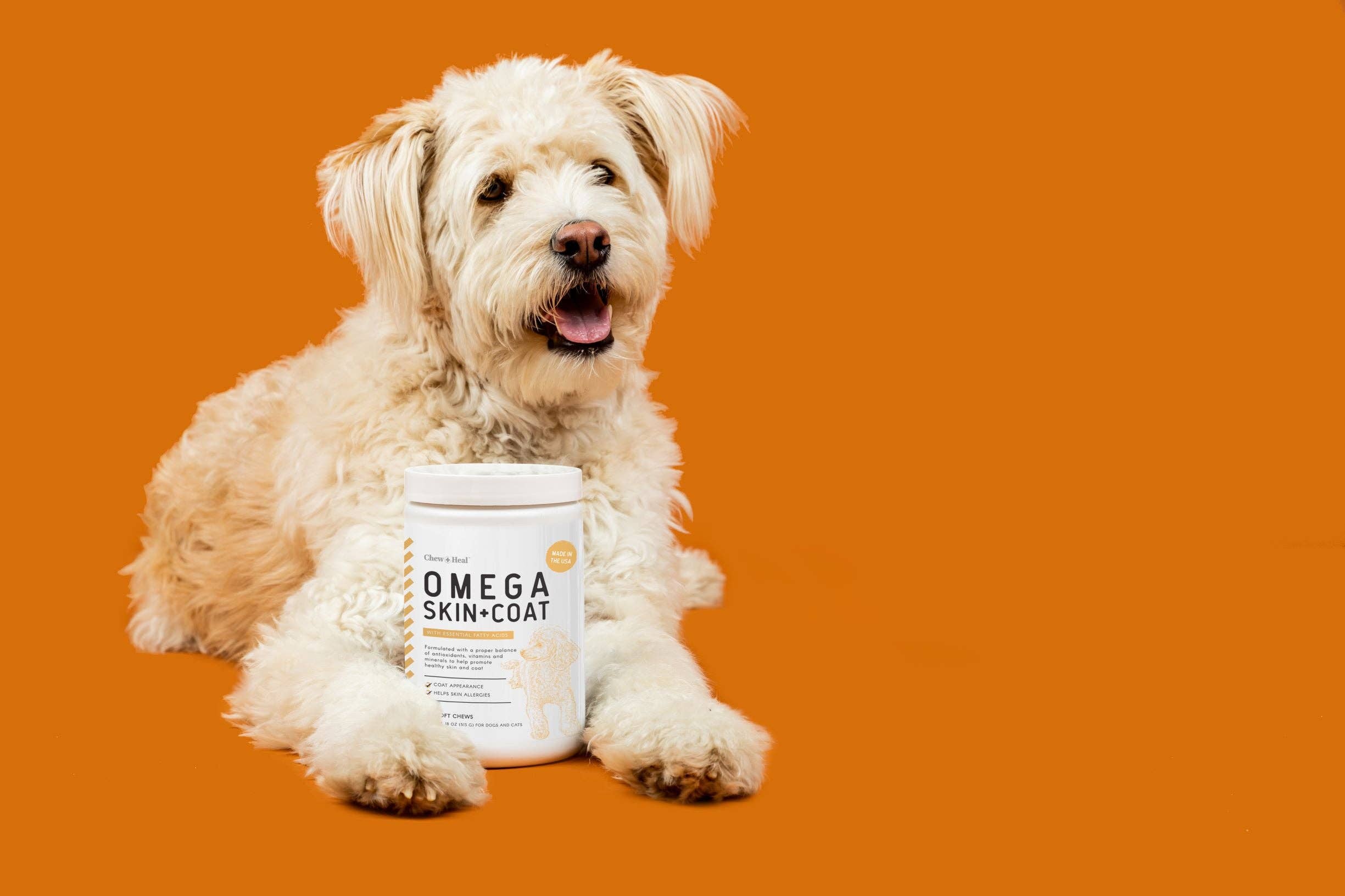Chew + Heal - Wholesale Pet Supplement - Dog - Omega Skin & Coat Supplement4