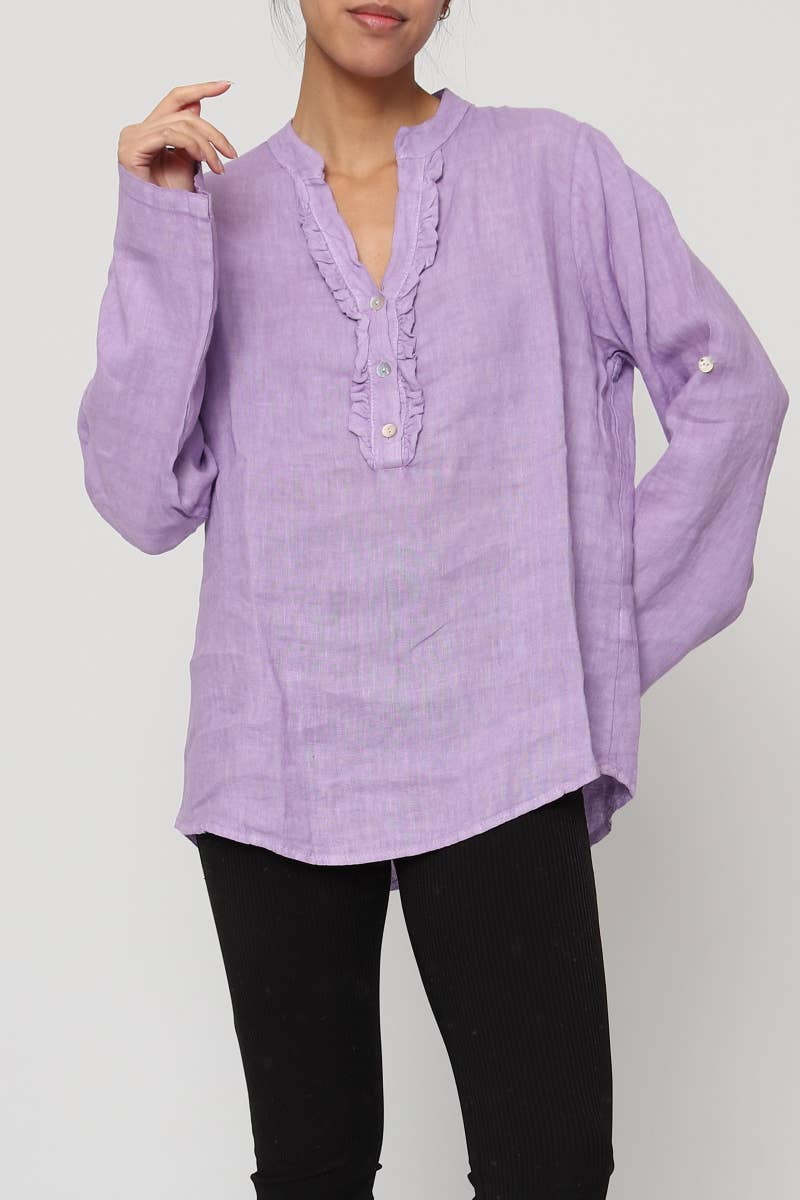 LÉA & LUC – wholesale Blus - Dam – Blus i 100 % linne REF. 664918