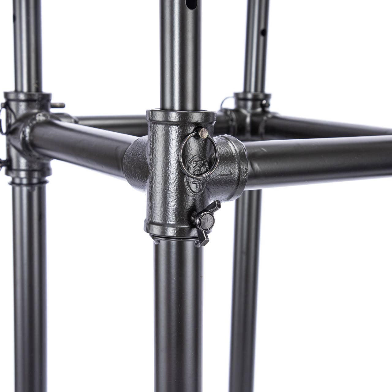 Store Supply Warehouse - Wholesale Retailer Display - Accessories - Boutique Pipe 4-Way Clothing Rack With Straight Arms2