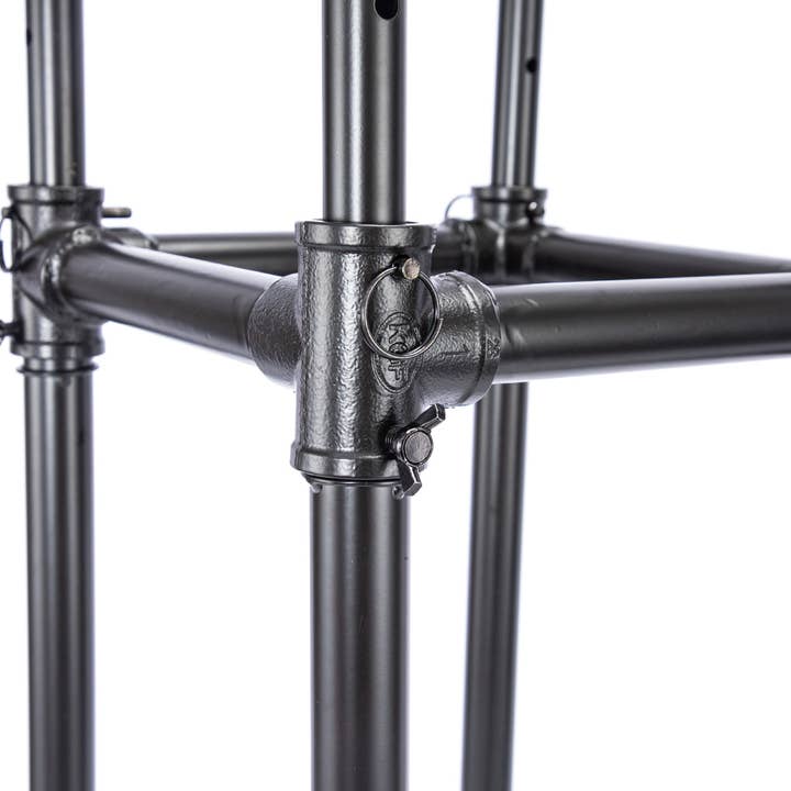 Store Supply Warehouse - Wholesale Retailer Display - Accessories - Boutique Pipe 4-Way Clothing Rack With Straight Arms2