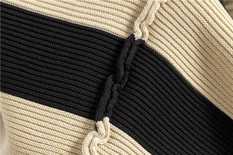 Classic Black Chic Korean TwoPiece Knit Set Cardigan  Top for wholesale on Faire13