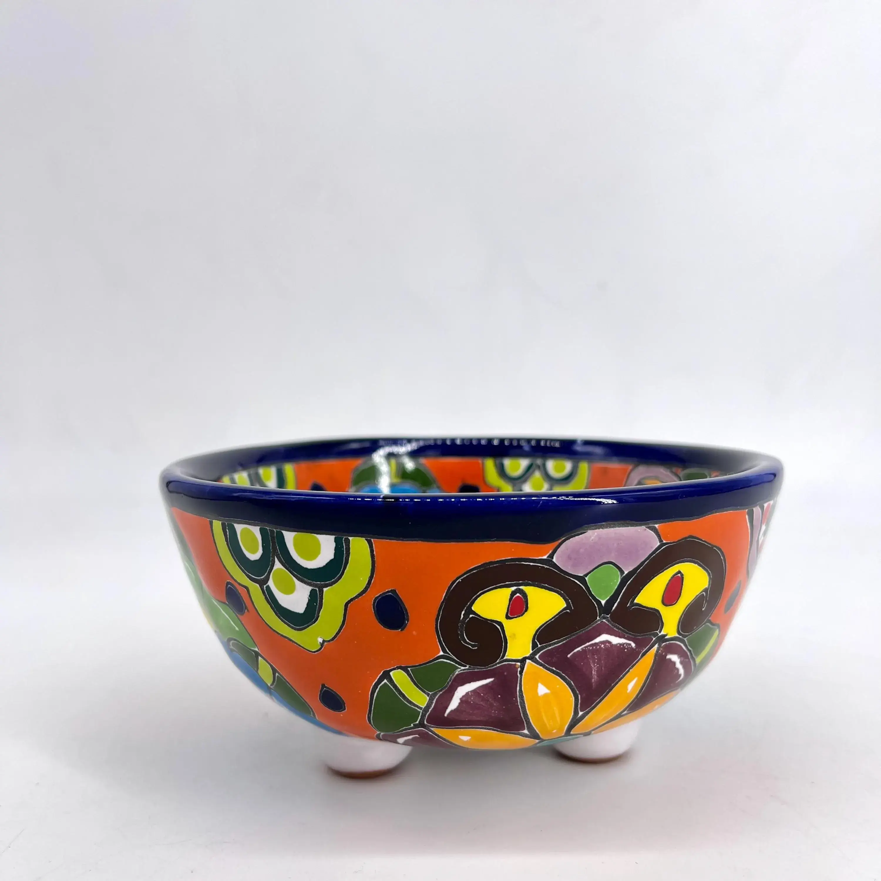 Fiesta McAllen LLC - Wholesale Condiment/Dip Bowl - Talavera Molcajete Bowl 7