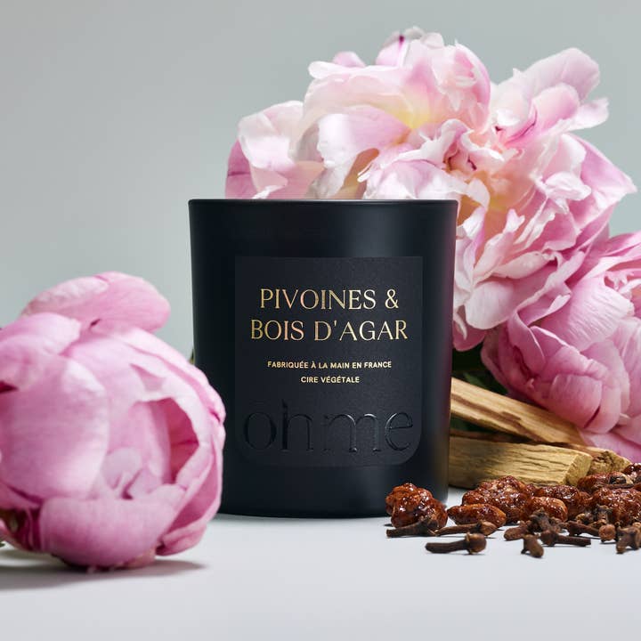 ōhme - Wholesale Jar/Filled Candle - Large Scented Candle Peonies & Agarwood | Vegetable Wax, 220g1
