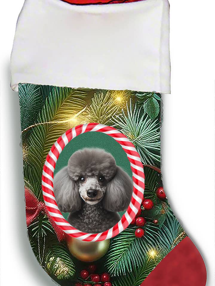 Barboncino Argento - Calza di Natale per la vendita all'ingrosso da parte di Best of Breed Products