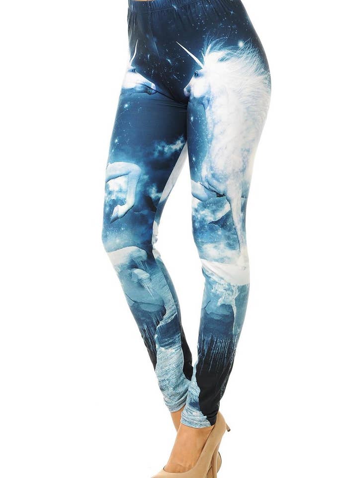 Legging crémeux en forme de licorne doux et épique de la marque USA Fashion™ pour la vente par USA Fashion