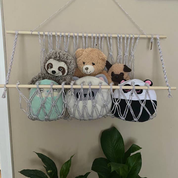 Macra-Made With Love – wholesale Toy storage box – Kids & baby – Macramé Nursery Toy Hammock12