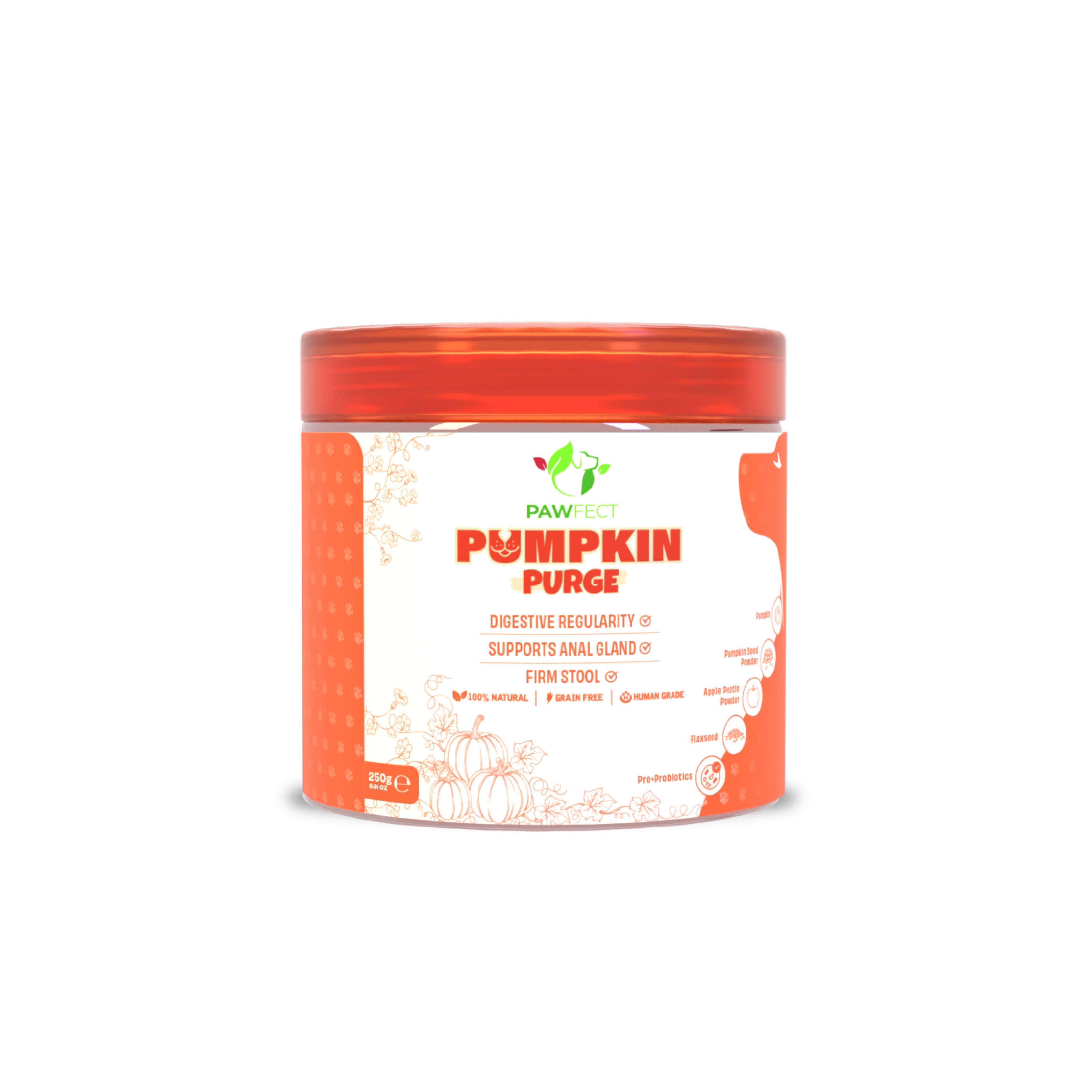 Finest Petfoods - Vendita all'ingrosso Integratore per animali domestici - Cani - Pawfect supplements Toppers Pumpkin Purge 250 g