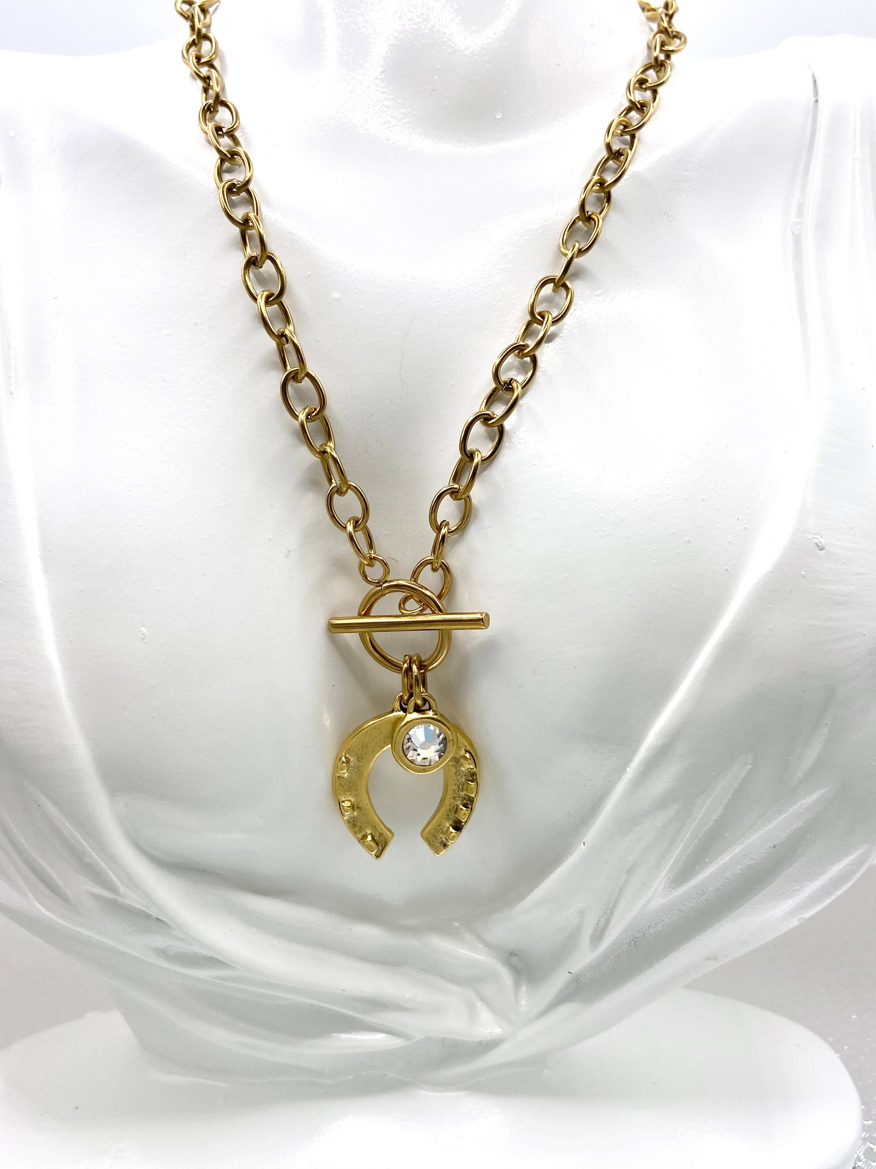 VB&CO Designs Handmade Jewelry - Wholesale Pendant/Charm Necklace - Horse shoe luxe symbol of lucky fortune 1