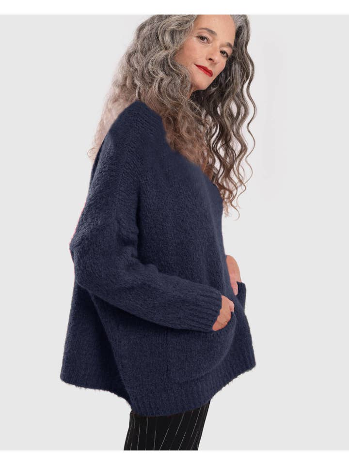 On Repeat Sweater, Navy for wholesale on Faire1