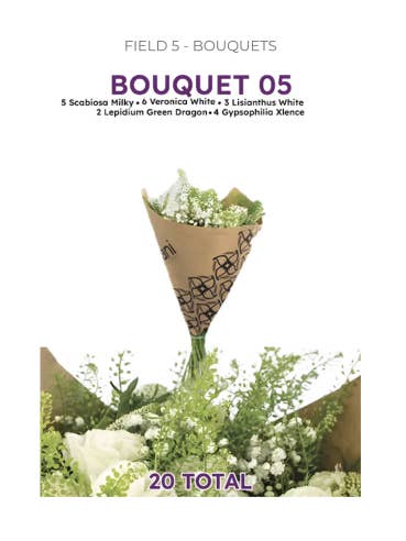 "Field" Bouquets for wholesale by Florasource