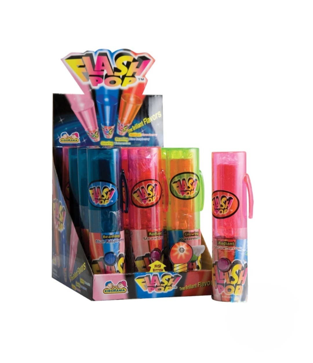 Majestic Wholesale - Wholesale Lollipop - Flash Pop Lollipop 1.2oz (12ct) – Light-Up Candy Fun1