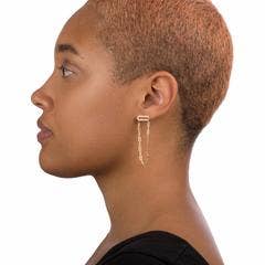 Limbo Jewelry - Wholesale Dangle Earrings - Link Dual Vert Earrings18