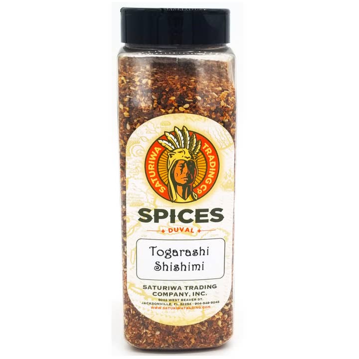Saturiwa Trading Company - Wholesale Dried Spice - Togarashi Schishimi Blend 32 oz Shaker