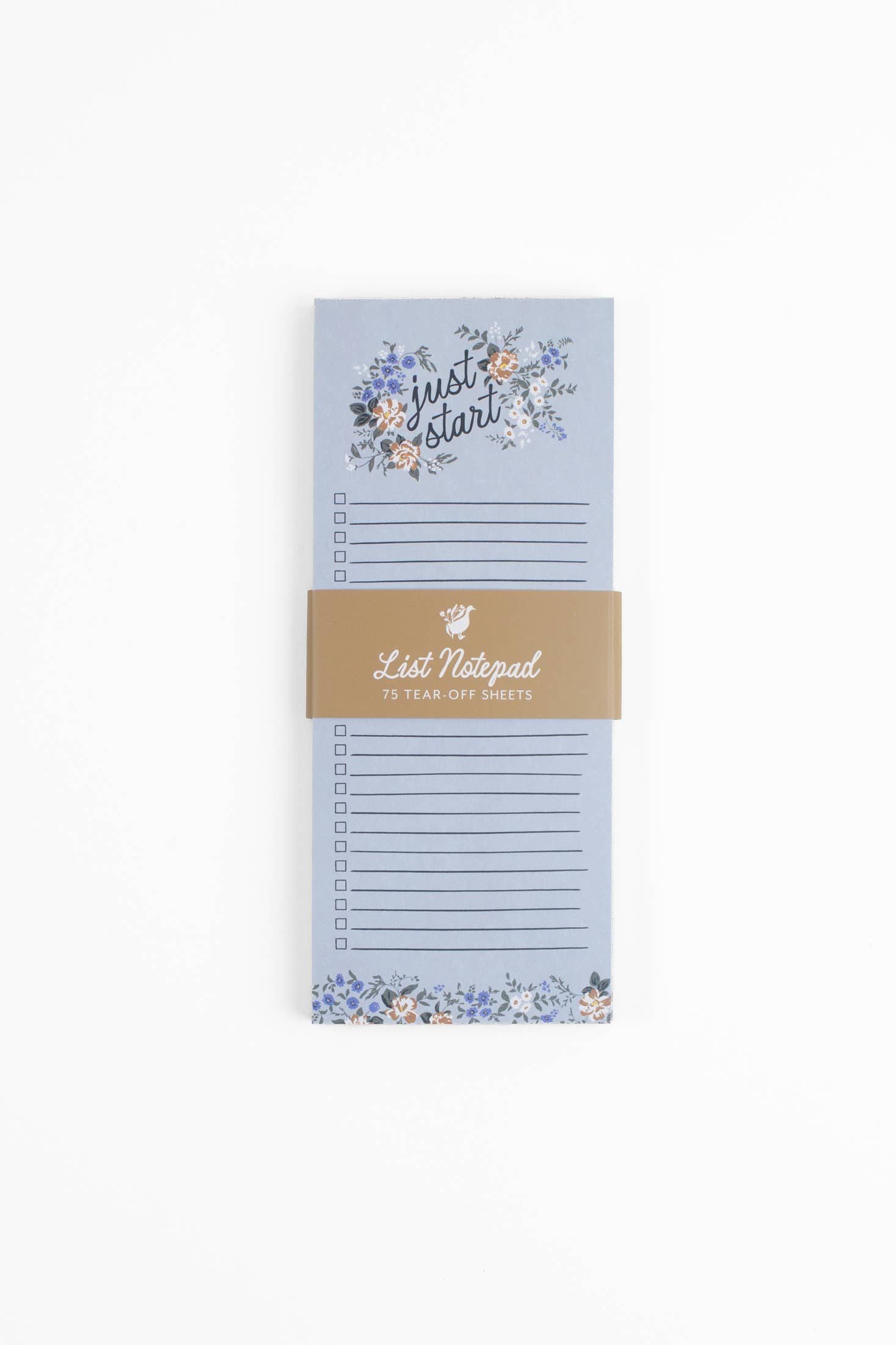 Flowerie - Wholesale Notepad - Blossom List Notepad - Blue Floral To-Do List1