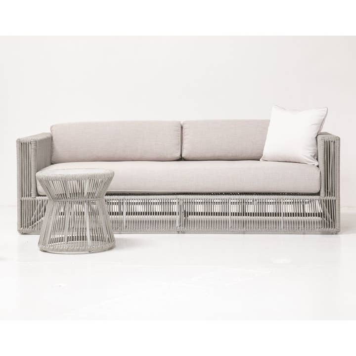 LOOMLAN – mesa de apoio por atacado – Mesa de Apoio de Exterior com Tampão de Mármore Carrara de Miami2