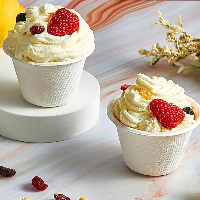 Reharvest – Engroshandel Engangsbæger – Engangs 4 & 9oz Kopper [50-pak] Biologisk nedbrydelige Bagasse Kopper0