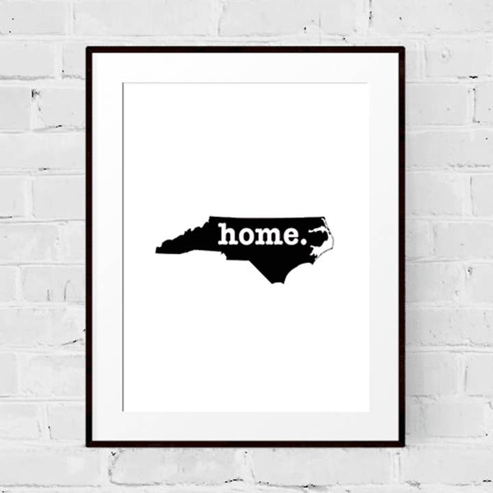 Impression artistique Caroline du Nord pour la vente par The Home T