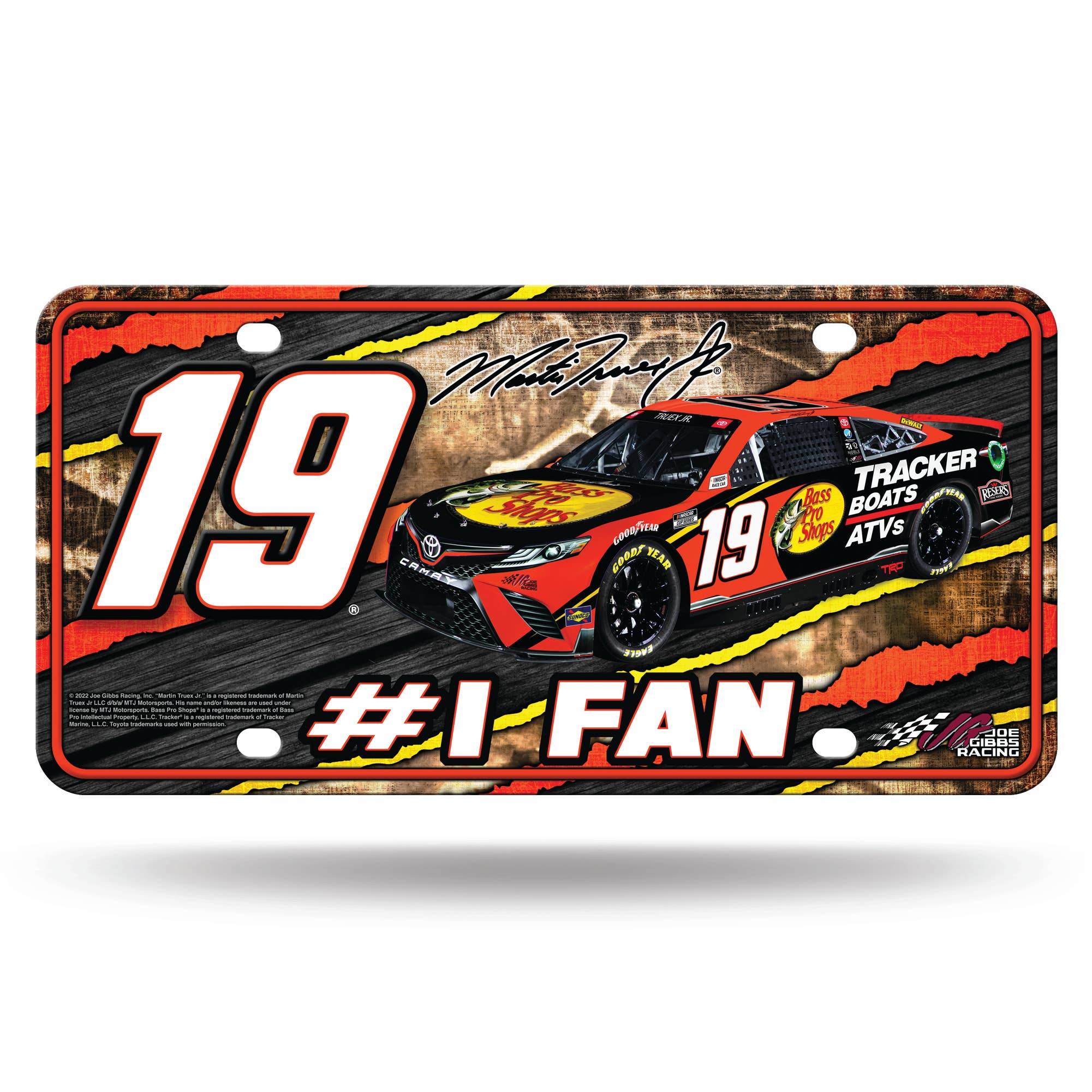 Rico Industries - Wholesale Sign - NASCAR Drivers Metal Auto Tag, #1 Fan4