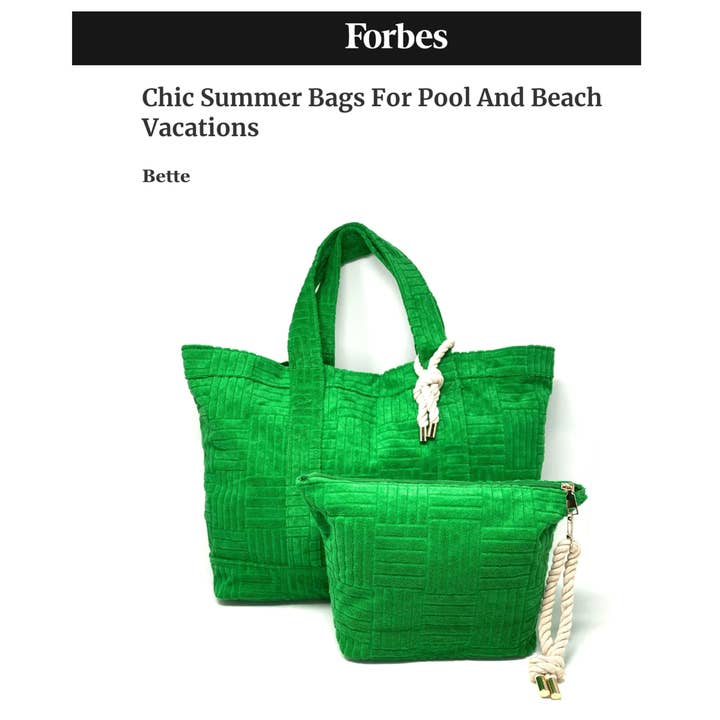 Bette - Wholesale Tote Bag - Women's - Rosa Pink Terry Cloth Weekender Bag Set w/ Waterproof Clutch4