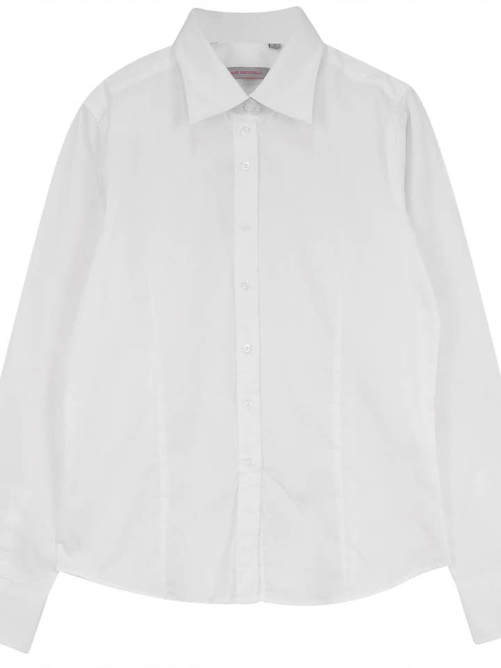 Basisblouse met plooien voor wholesale door Hush.Shop