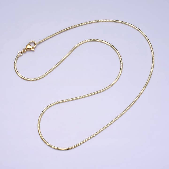 Collier à chaîne minimaliste Dainty Cocoon de 18 po WA1876 pour la vente par Aim Eternal