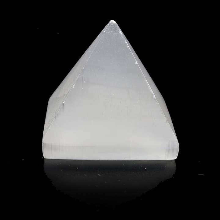 Selenite Crystal Pyramid (2.5 in.) for wholesale by Designs by Deekay Inc.
