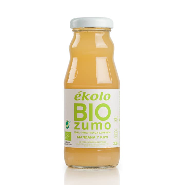 ekolo – Großhandel Fruchtsäfte – Bio-Apfel- und Kiwisaft, 100% gepresst, 12ud x 200ml0