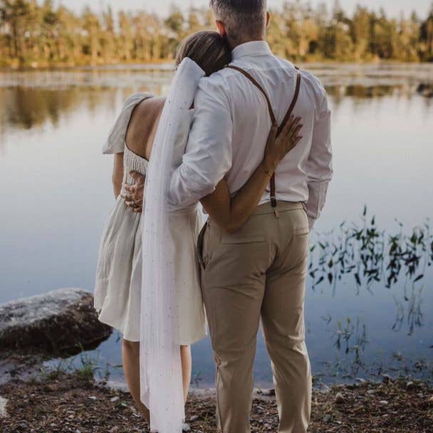 Ruffled Rose Veils - Wholesale Veil – Women’s - Soft Beaded Pearl Veil8