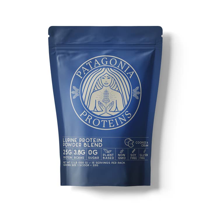 Lupine Protein Powder - Cookies & Cream (15 servings) for wholesale by Patagonia Proteins