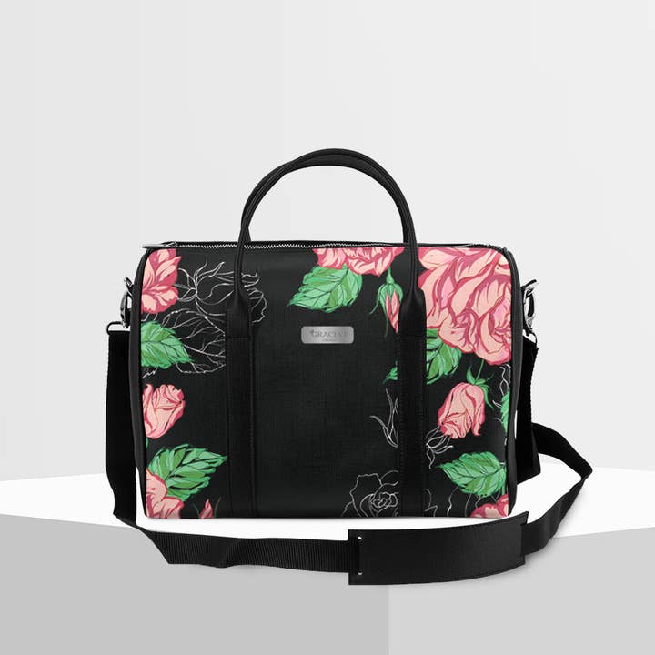 Bauletto di Gracia P - trunk -Made in Italy- Rose nera per la vendita all'ingrosso da parte di GLOBALSHOP SRL