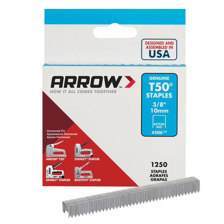 Arrow T50 Heavy Duty Staples, 5/16" x 3/8", 1250ct for wholesale by Arrow Tool Group