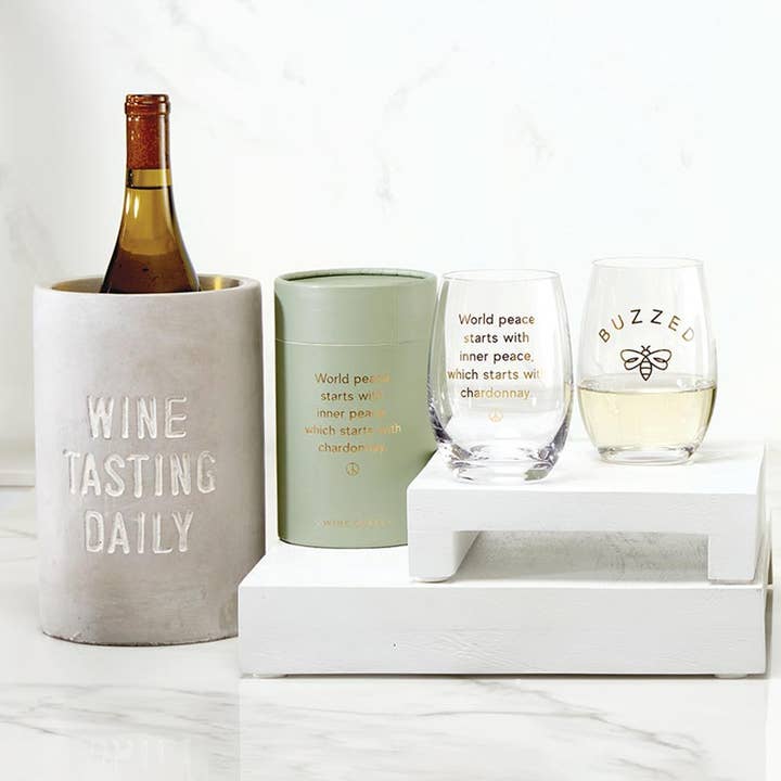 Cement Wine Chiller - Wine Tasting Daily for wholesale by Santa Barbara Design Studio by Creative Brands