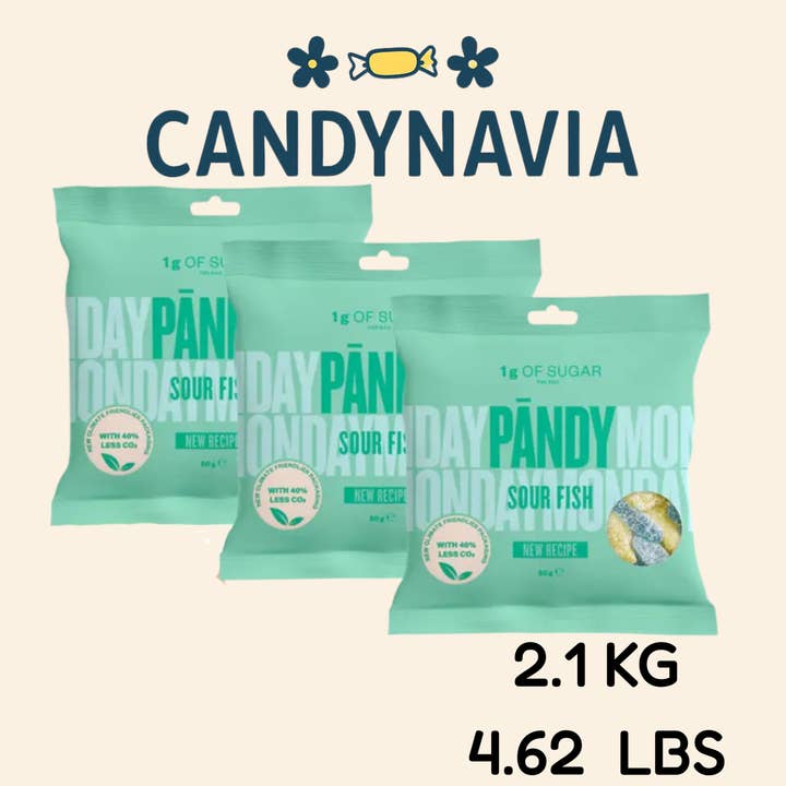 Candynavia – Engroshandel Vingummi – Svensk slik - Pändy Sour Fish2