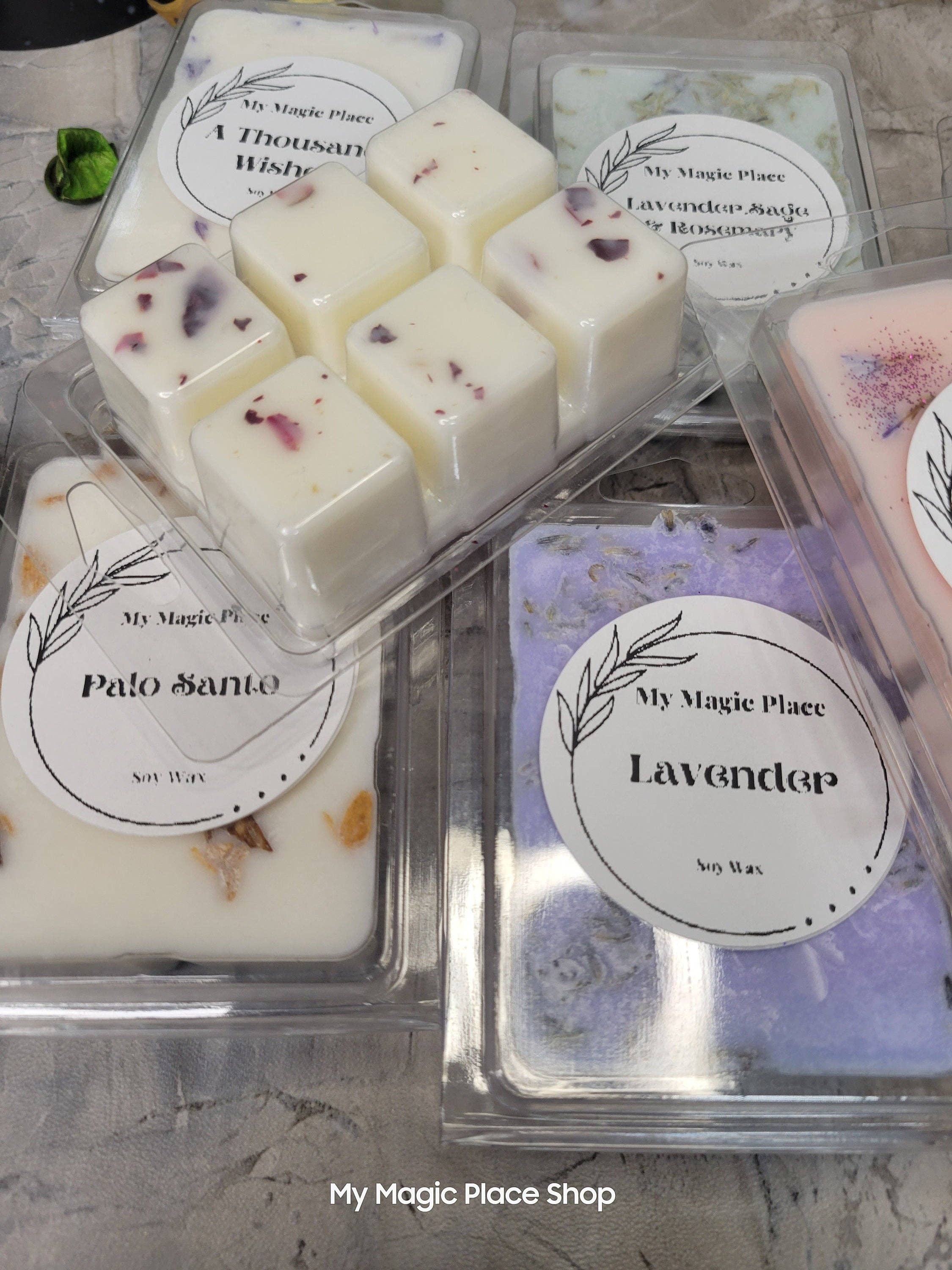My Magic Place Shop - Wholesale Wax Melt - Natural Soy wax melts, soy wax with flowers handmade, Spring1