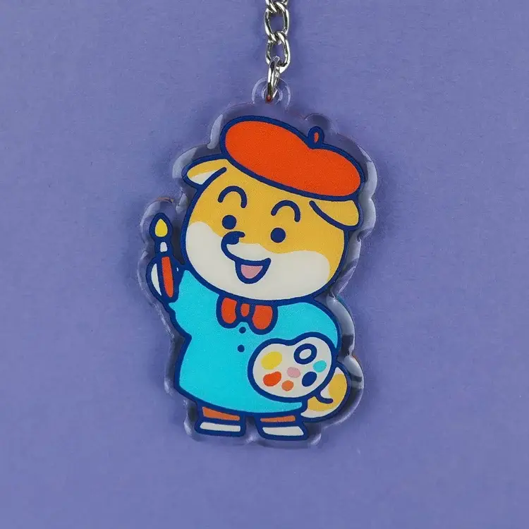 Yeaaah! Studio - Wholesale Keychain - Unisex - "Mimi - artist" keychain in recycled acrylic0