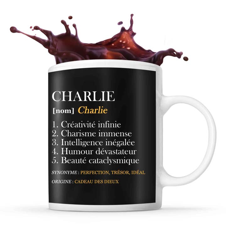 Mug Charlie Définition Perfection pour la vente par Planetee