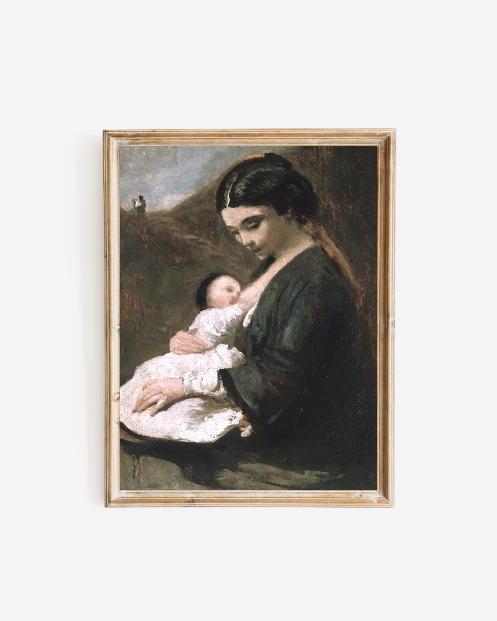 Sea to Skye - Wholesale Art Print - Mother and Child Antique Art Print0