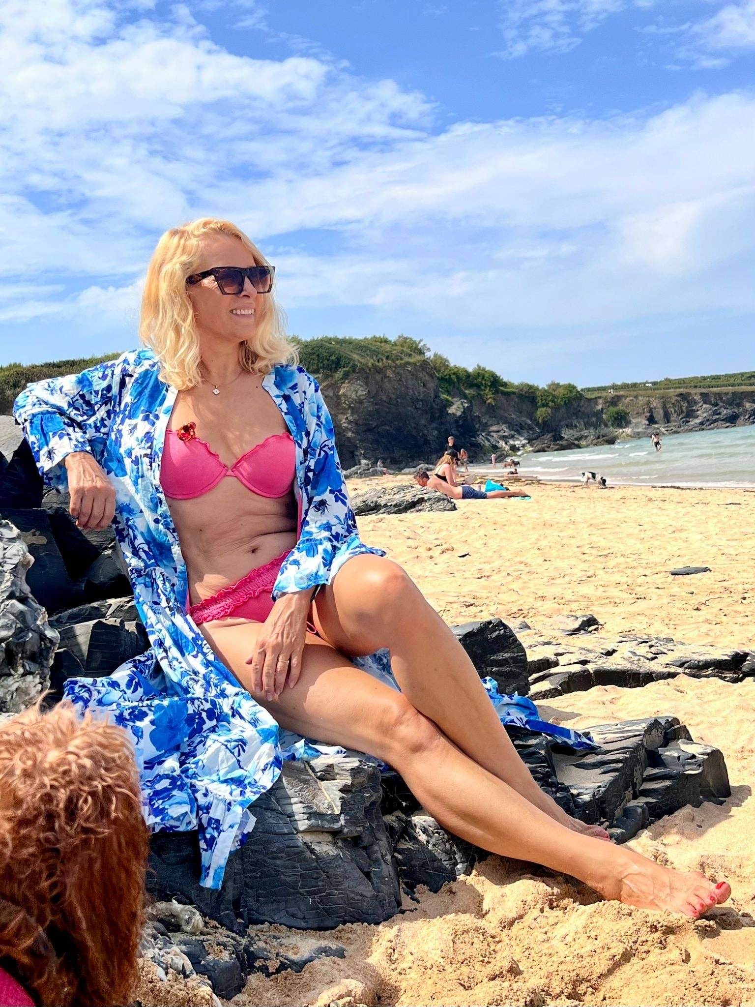 Rosehip Design – wholesale Dress – Women's – Gabriella Dress - Blue Rose3