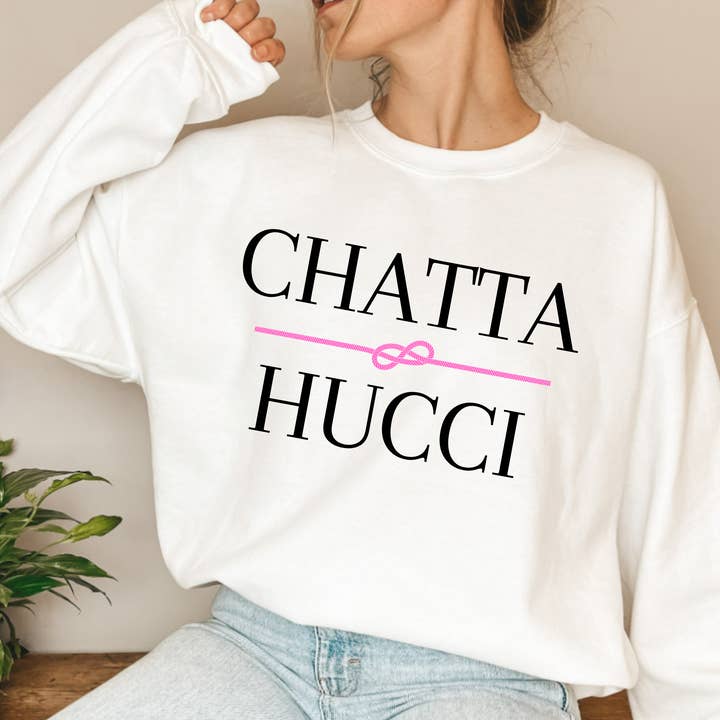 (shirt not included) CHATTA HUCCI - Clear Film Transfer for wholesale by TEELUX