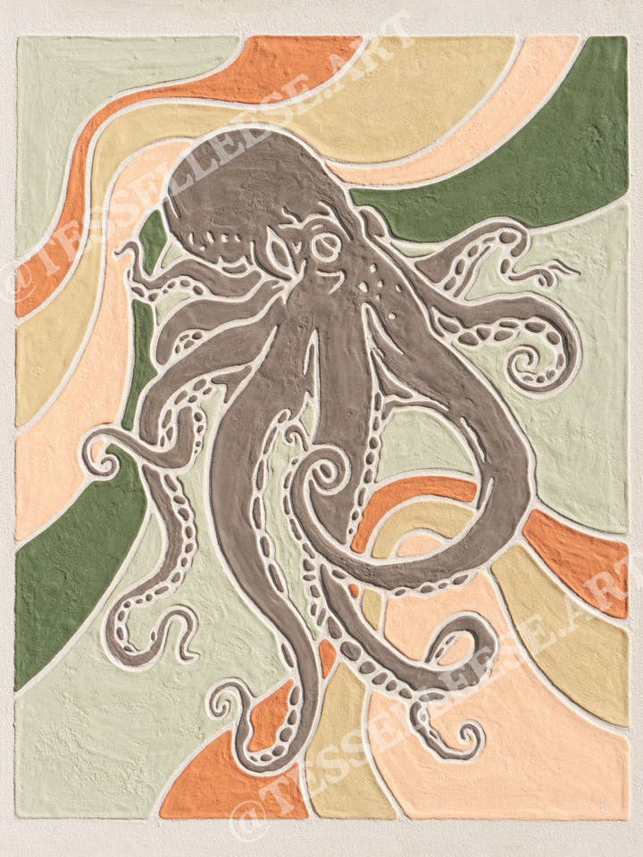 “OSCAR THE OCCY” Art Print for wholesale by Tess Elleese Art & Creative