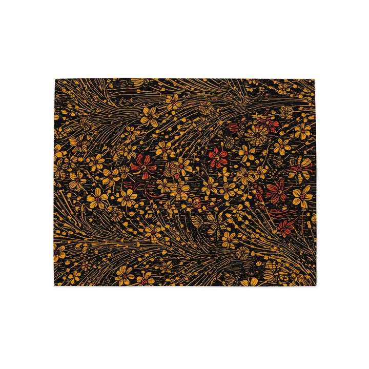 Golden Hibiscus Placemat Set for wholesale by Unapendeza by Furahi