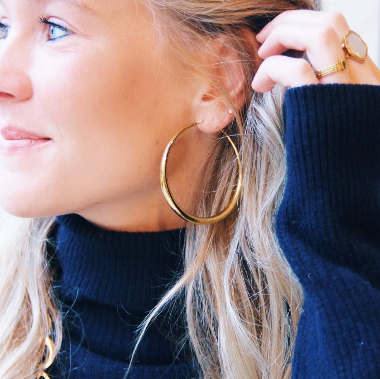 Bazou - Wholesale Hoop Earrings - Bold Earrings '60mm'1