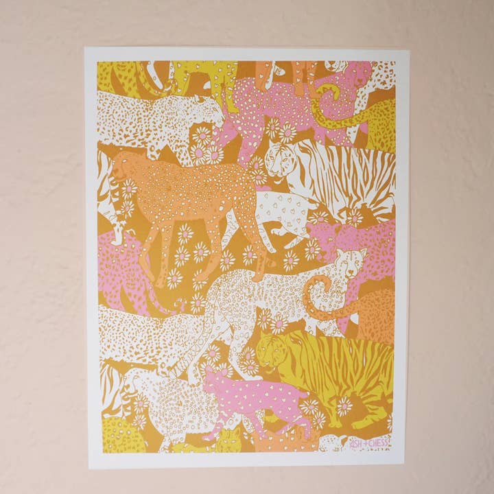 Ash + Chess - Wholesale Art Print - 11" x 14" Safari Turmeric