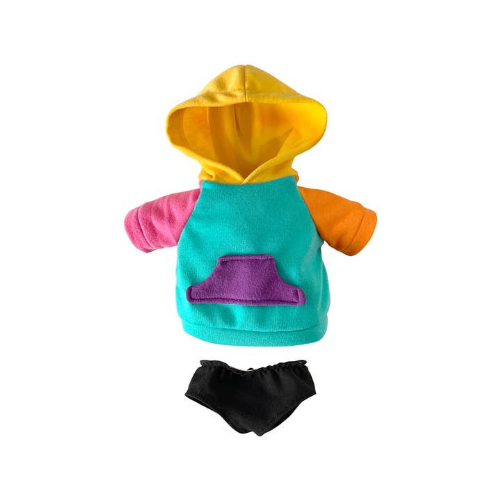Zuri & Dre - Wholesale Doll Clothing - Kids - Colour-block Doll Hoodie Dress Set1