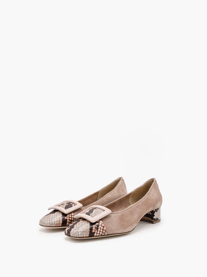 Nøgen Suede Décolleté for engroshandel hos Luca Grossi